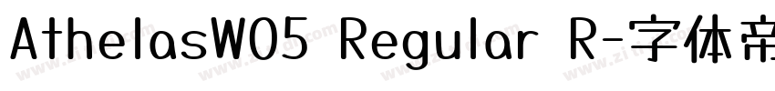 AthelasW05 Regular R字体转换
